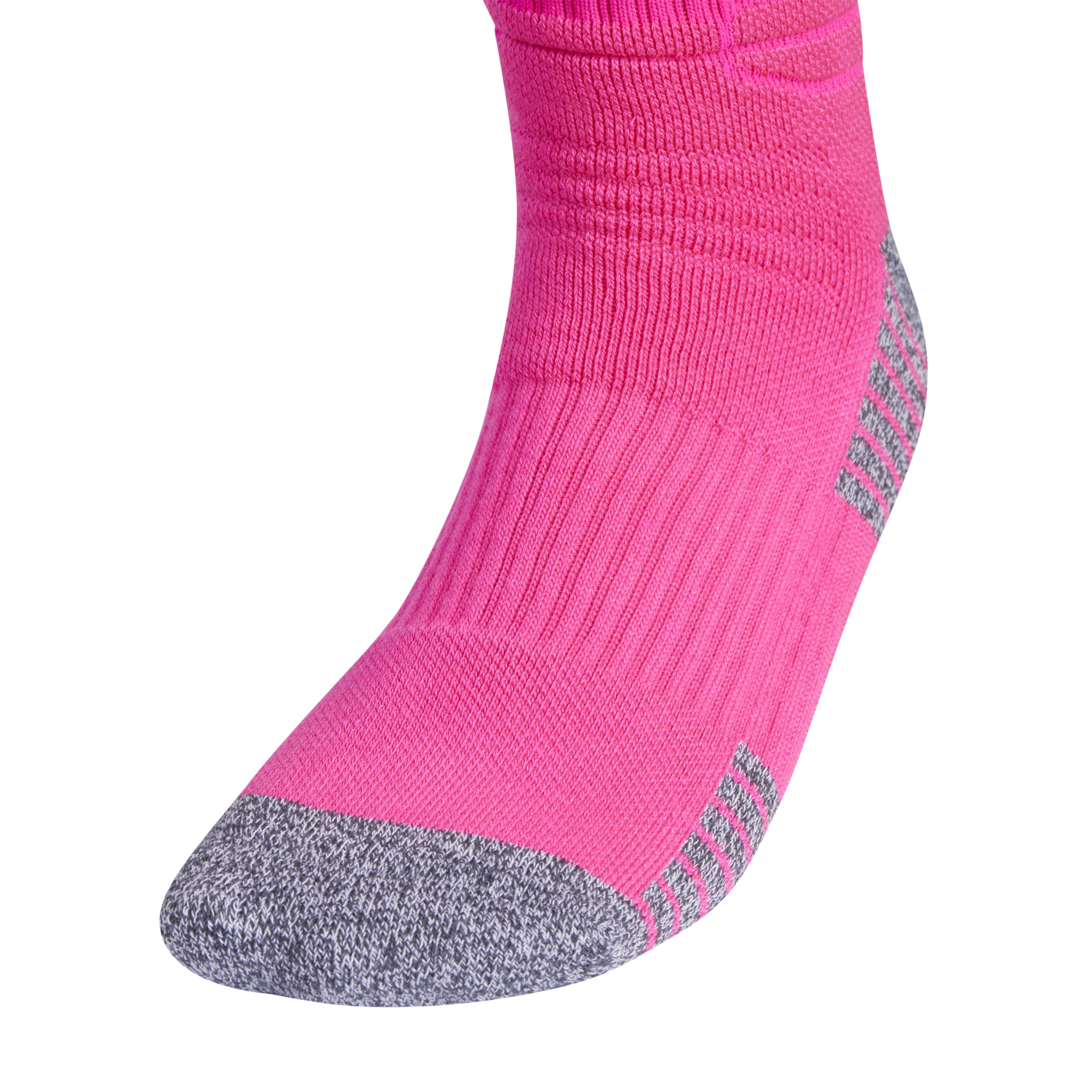 adidas 5-Star Cushioned Crew Socks 2.0 (1-Pair), Team Shock Pink/White, Medium