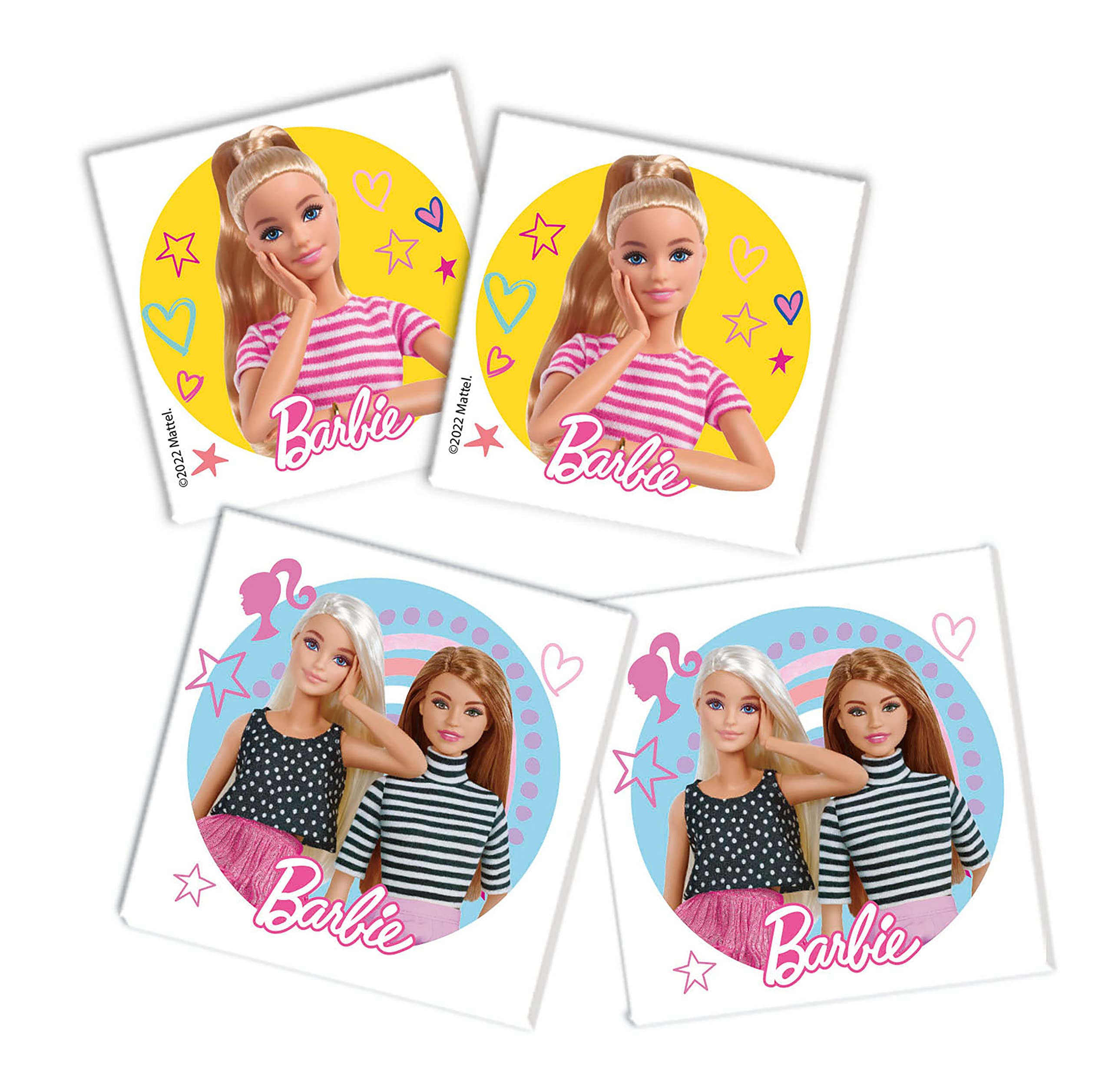 Clementoni Memo Compact - Barbie Memory Game with 48 Pieces for Children from 4 Years and Adults, Ideal as a Travel Game, 18288