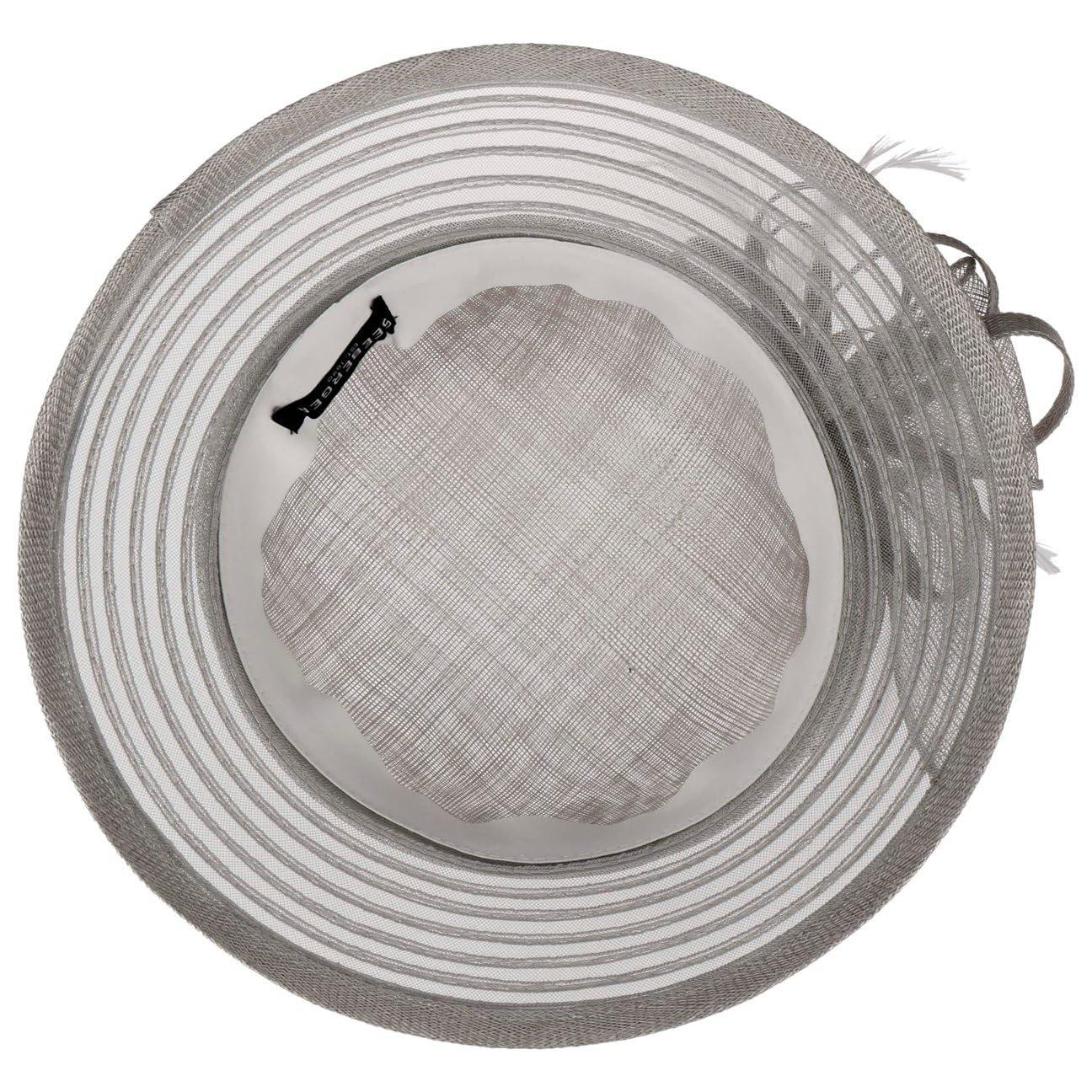 Seeberger Cappello Cloche con Crinol Leavica Donna - di Paglia da Sole Nastro in Grosgrain Estate Primavera/Estate