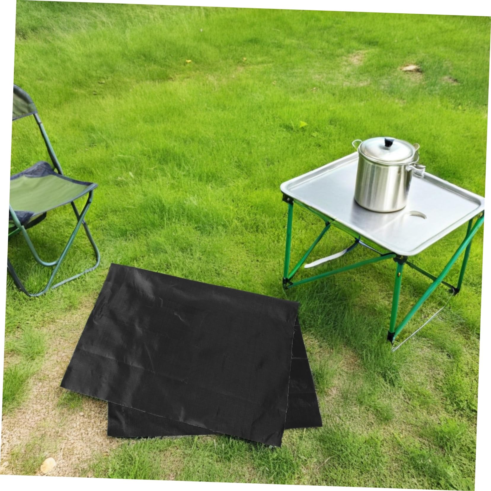 TOYANDONA Estera para Fuego De Barbacoa Doble Cara Ignífuga De Resistente Al Aceite para Terraza Patio o Barbacoa Bajo Parrilla