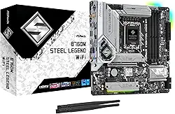 Placa Mãe ASRock B760M Steel Legend WiFi, Chipset B760, Intel LGA 1700, mATX, DDR5