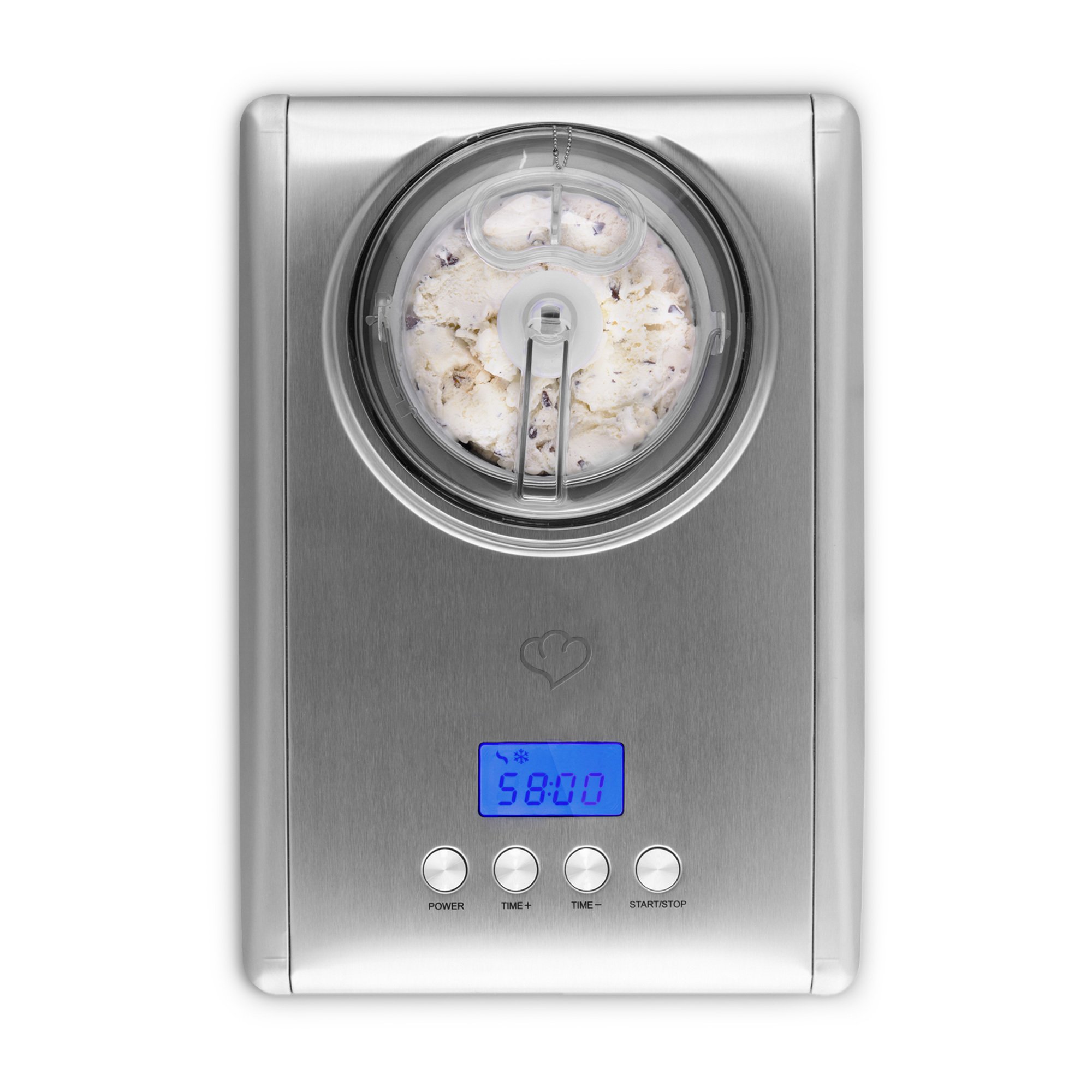 Buy Ice Cream Maker Emma with Compressor 150W, 1.5L, Stainless Steel