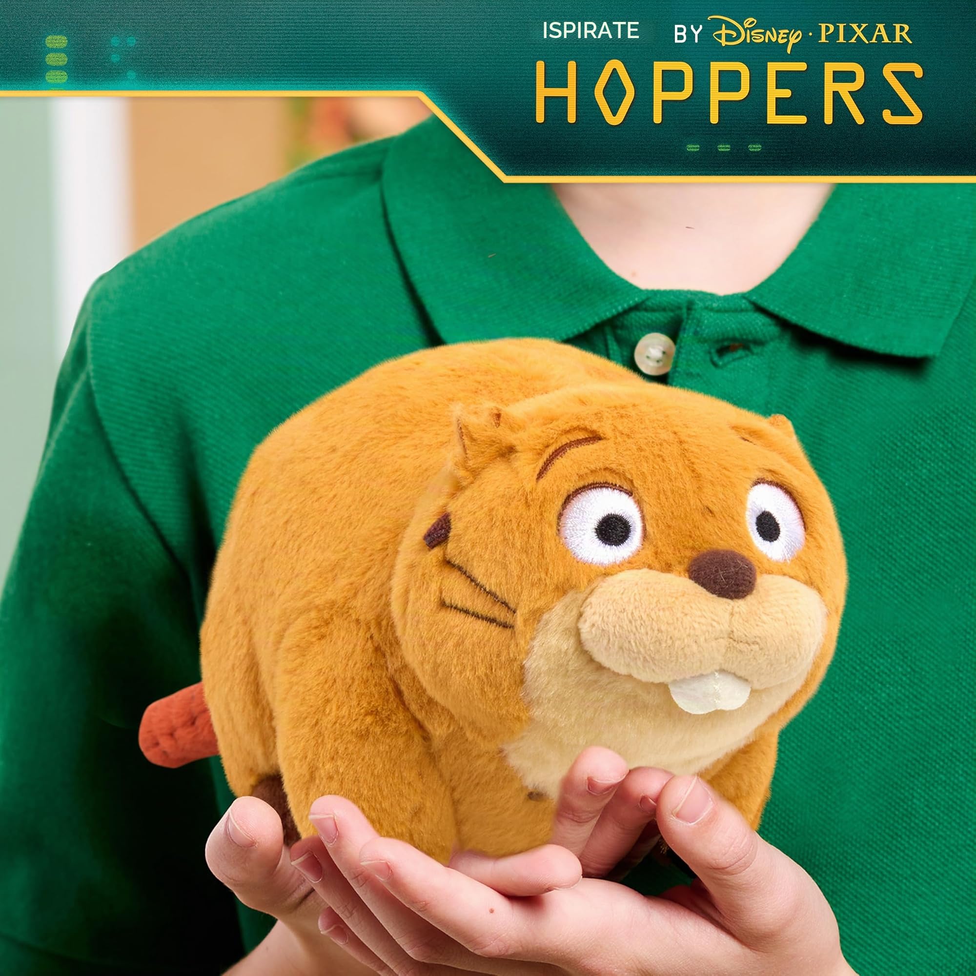 Disney e Pixar Hoppers Peluche Piccolo - Mabel Beaver Giocattolo Morbido per Bambini e Fan del Film, Ispirato dal Film Hoppers, Giocattoli per Bambini dai 3 Anni in Su di Just Play