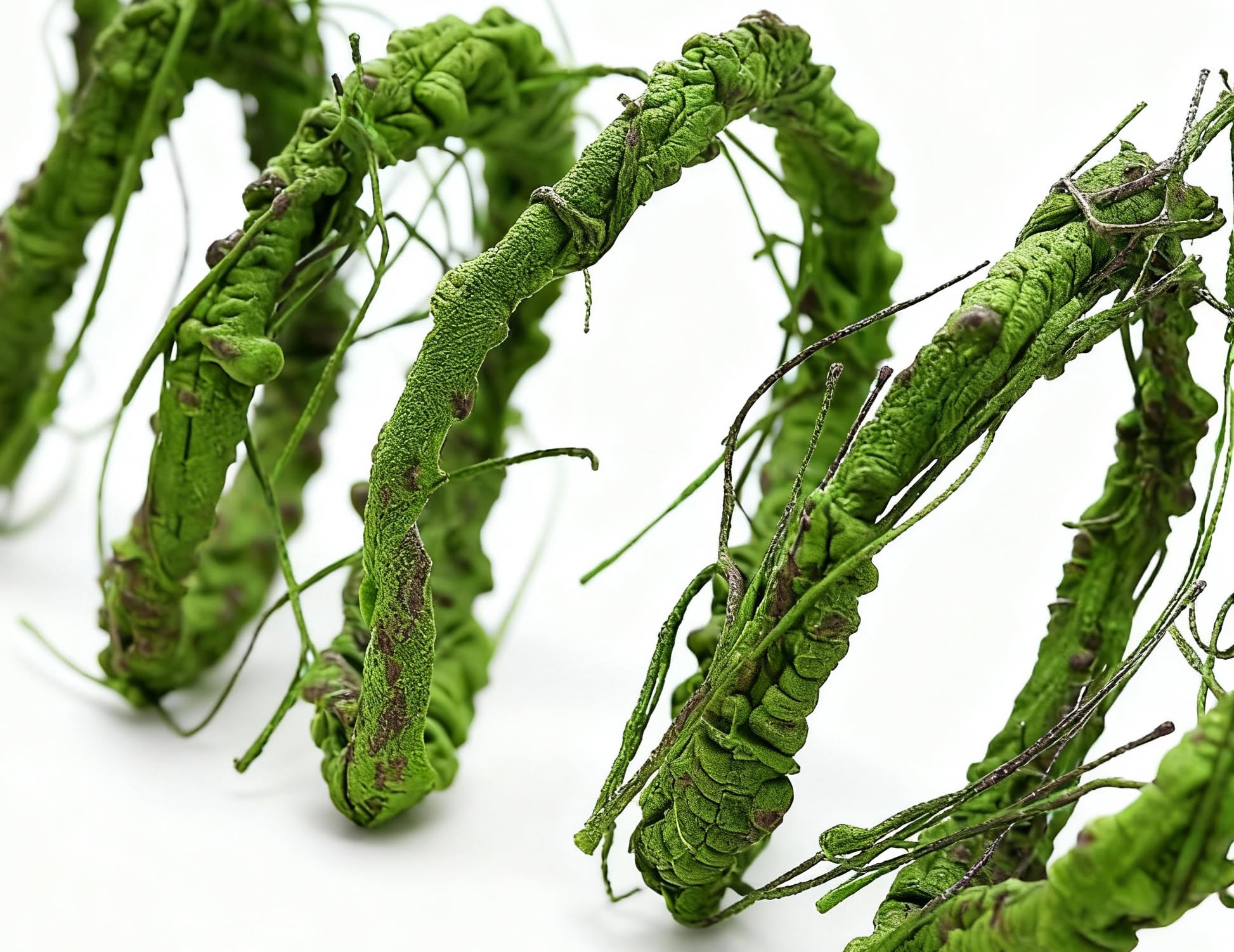 Rami e rampicanti artificiali, 300 cm, finto rattan per la decorazione della casa e del soggiorno, flessibile, stile a mano libera (3 cm di diametro, verde)