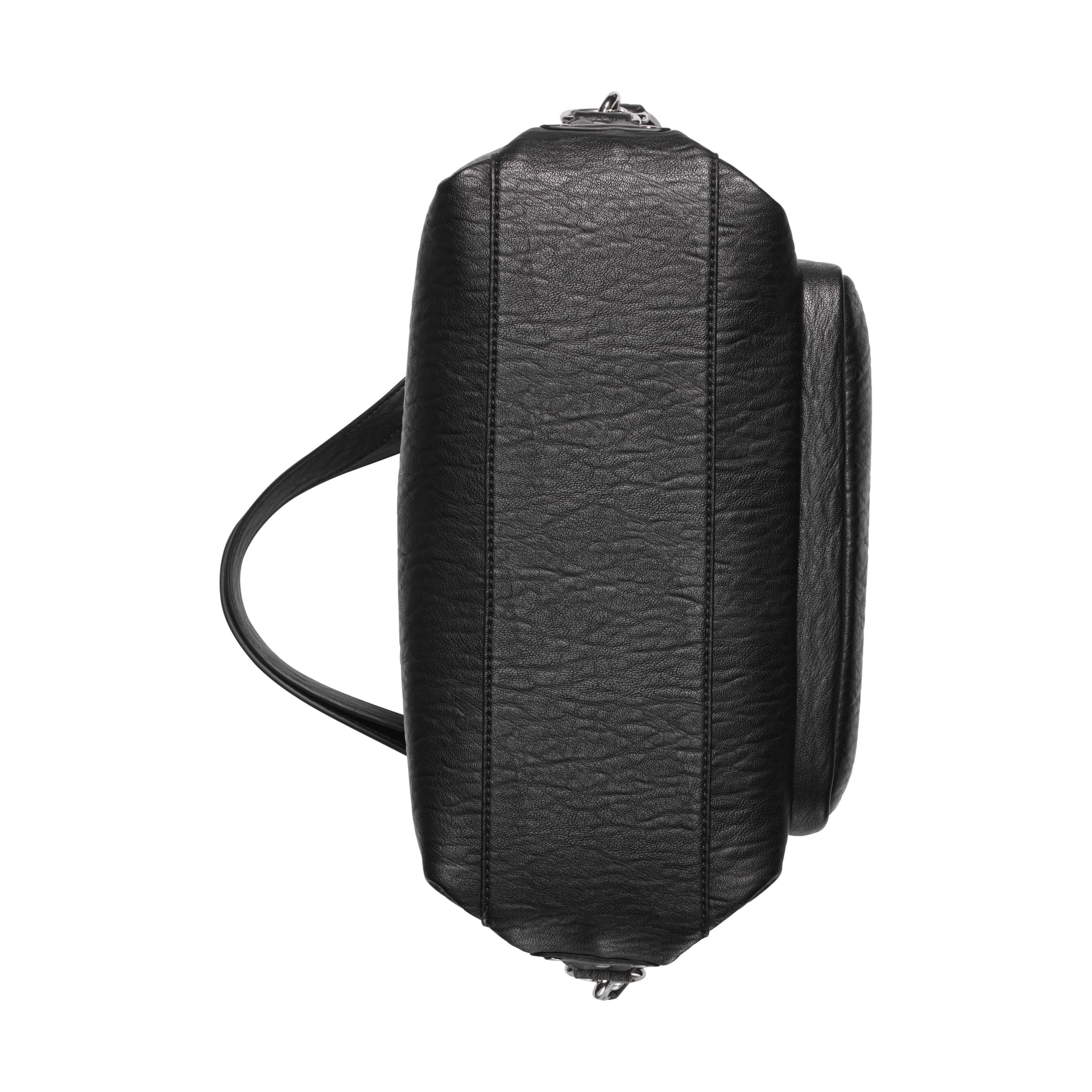 DKNY Bolso Hobo Shar para mujer, color negro y plateado, negro/plata