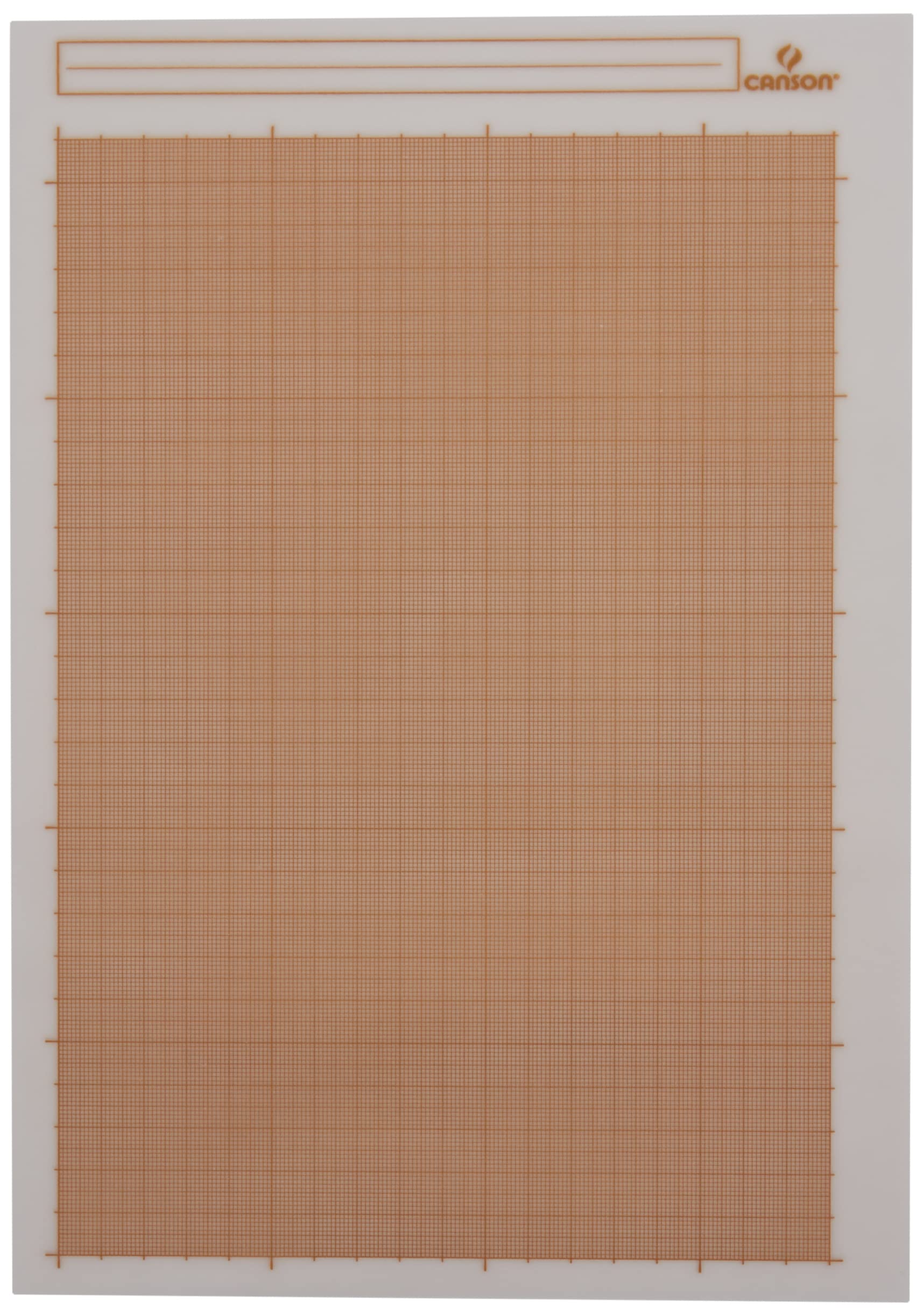 CANSON Papier Calque Millimétré Bistre A4 70g/m² Pochette 12 Feuilles