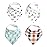 Copper Pearl Baby Bandana Drool Bibs for Drooling and Teething 4 Pack Gift Set, Holiday