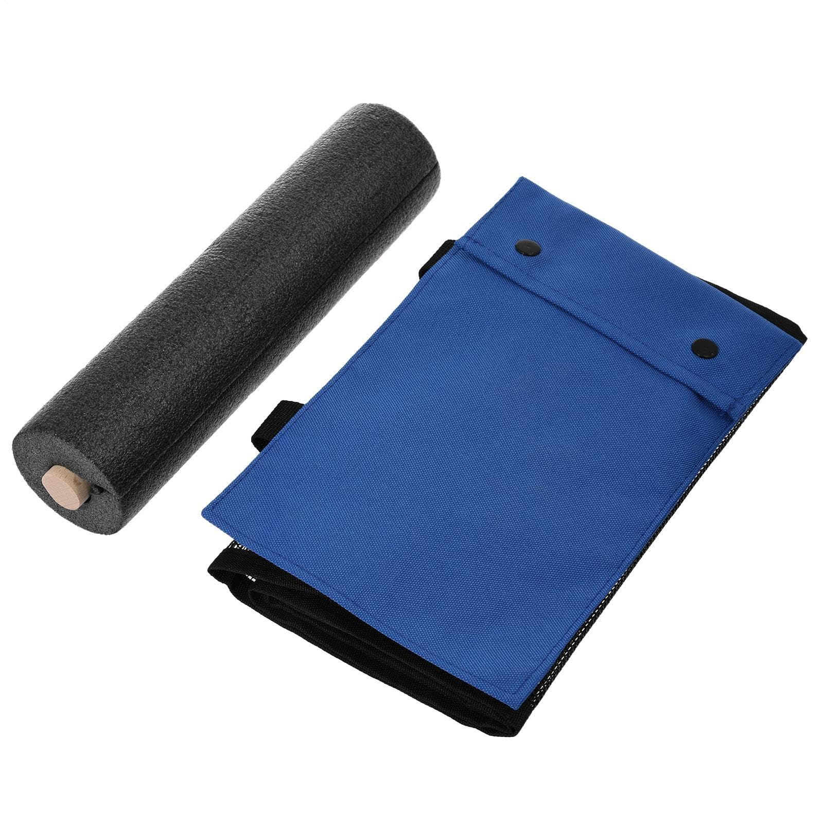 Rampe d'évasion – Échelle d'évacuation de 27,9 cm, rampe de sauvetage robuste pour animaux, pliable et variable en tissu Oxford pour grenouille | Protection multifonction en maille bleue, rampe