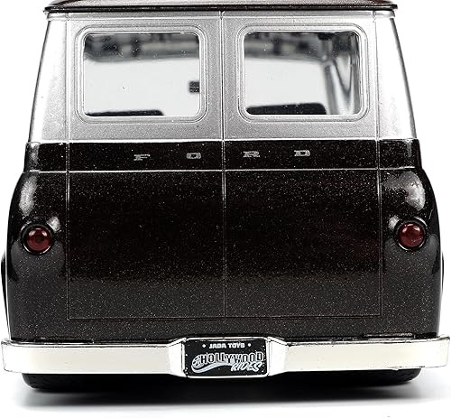 Miniatura 6 de Jada Toys M&M's 1:24 1965 Ford Econoline - Coche fundido a presión con figura roja