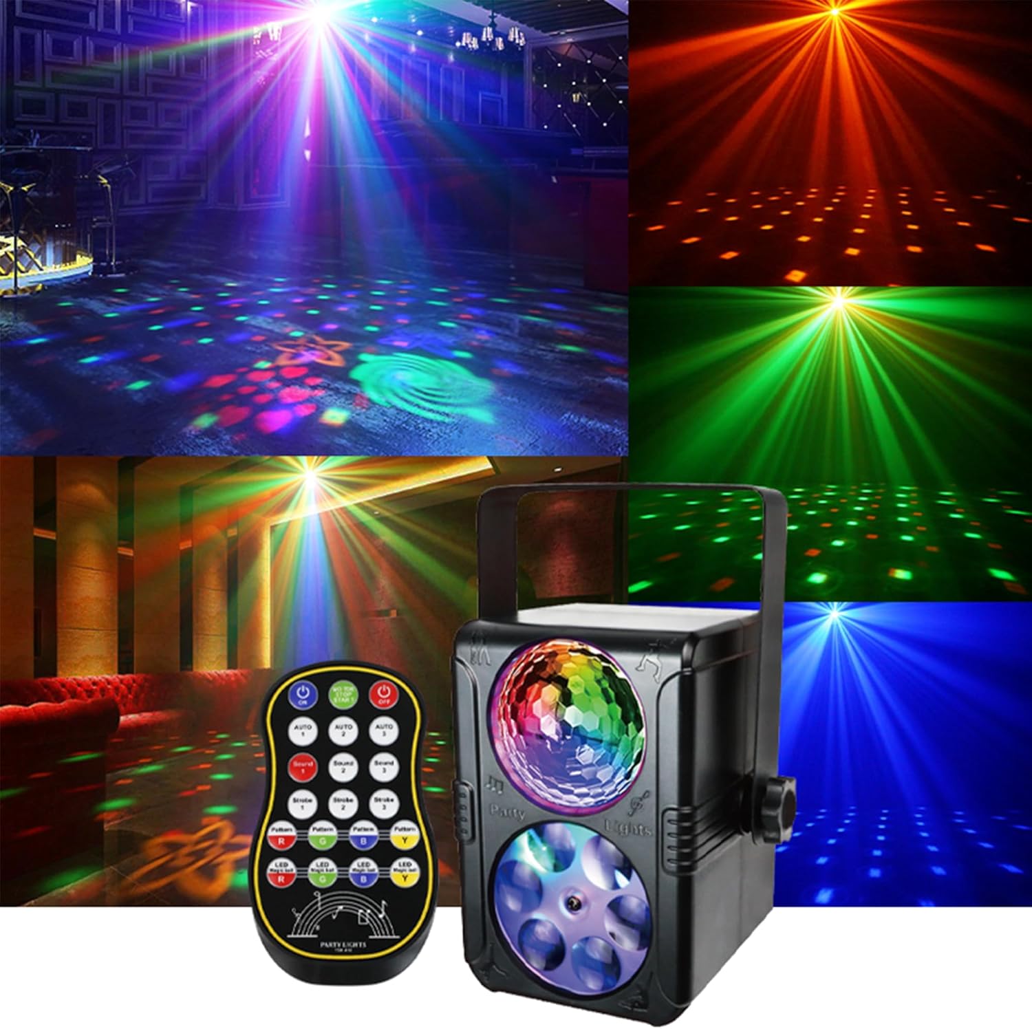 Occasion Lights, Dj Disco Mild Sound Activated Strobe Stage Lights for Events, RGB Rave Lightning for Birthday Christmas Reward Wedding ceremony Karaoke KTV Bar Membership Pub Residence Room Halloween Decorations