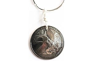 Blue Ridge Parkway Domed Coin Keychain: A Souvenir of North Carolina's Scenic Majesty