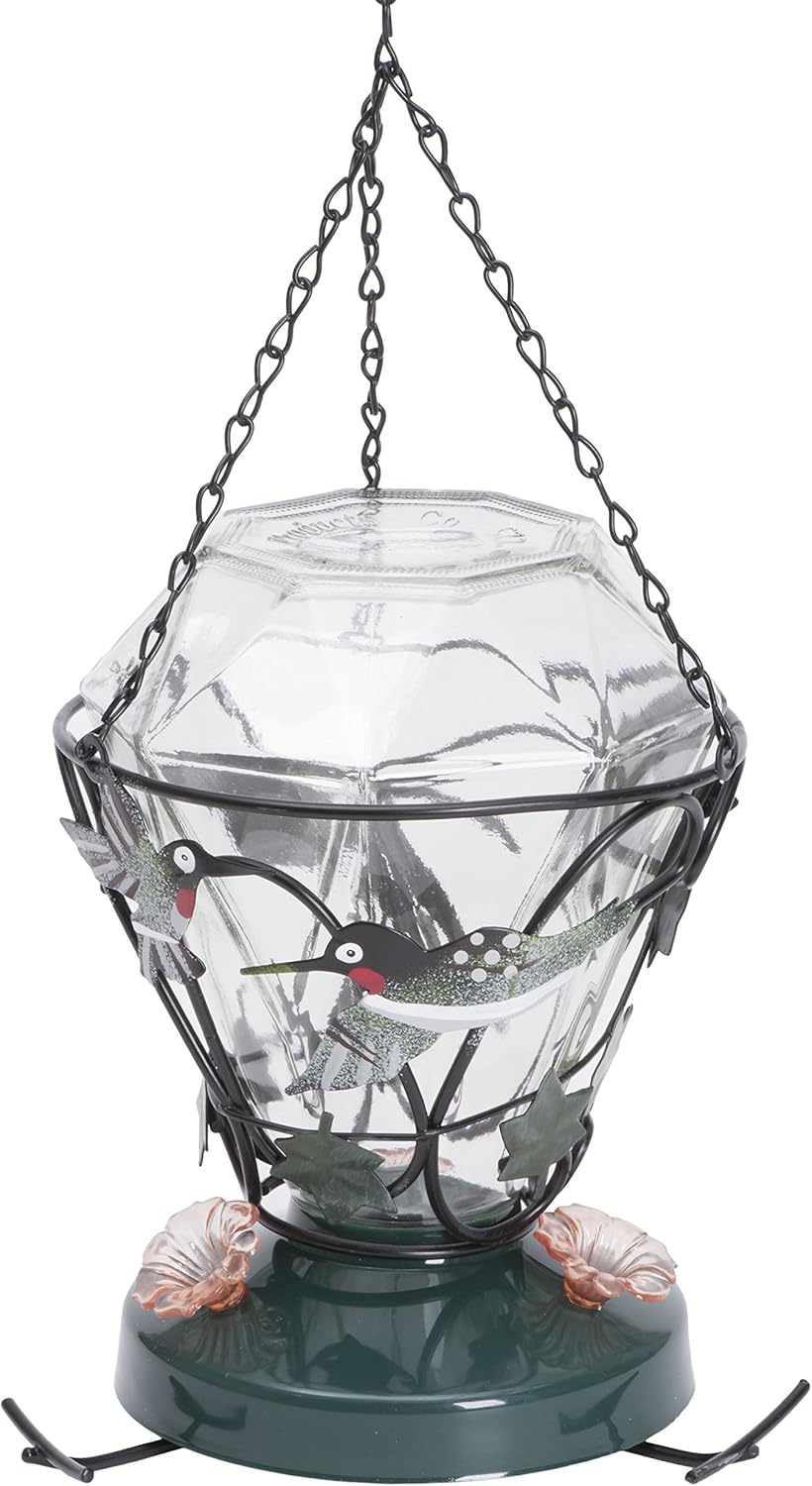 Perky-Pet Hummingbird Edition 24-Ounce Glass Hummingbird Feeder - 701