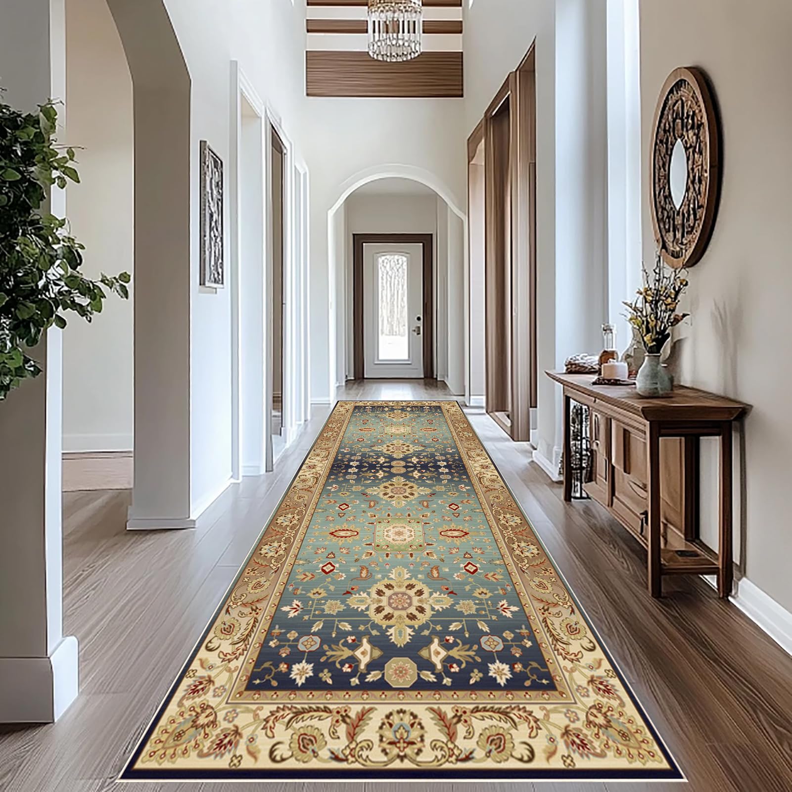 Antypoślizgowy zmywalny dywanik kuchenny, zmywalny dywanik do kuchni, 120 x 240 cm dywanik wejściowy korytarz korytarz korytarz wąskie dywaniki do kuchni łazienki salonu sypialni