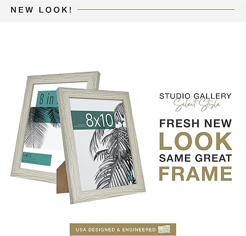Vista 126 de MCS Industries Studio Gallery - Marcos con textura de madera color gris de 13 x 19 pulgadas / 33.02 x 48.26 cm., 2 unidades Gris Woodgrain