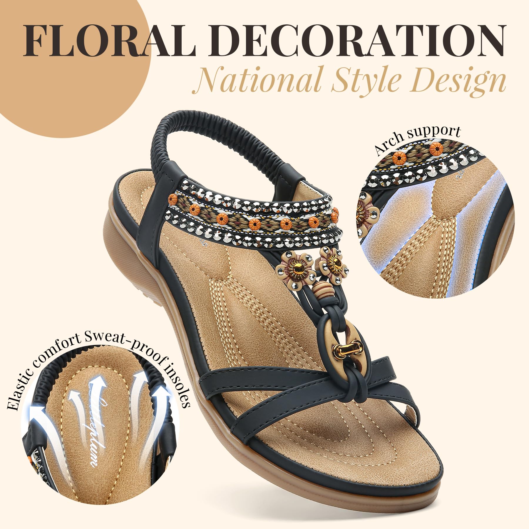 Littleplum Sandalias Señoras Verano Playa Zapatos Sandalias Planas Flip Flops Ocio Plana