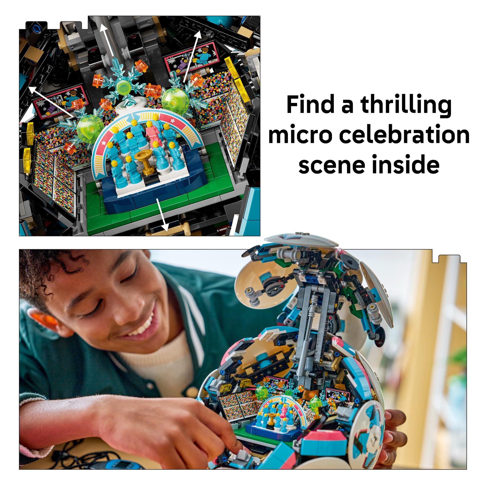 LEGO Editions Soccer Ball - Building Toy for Kids - Collectible Sports Decor for Boys & Girls, Ages 10+ - Includes Micro Stadium - Gift Idea for Birthdays - 43019 — view 5