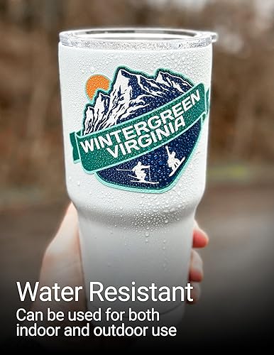 Miniatura 3 de La Valle Wisconsin Souvenir 2-Inch Vinyl Decal Sticker Script Design 2 Inch|Sticker