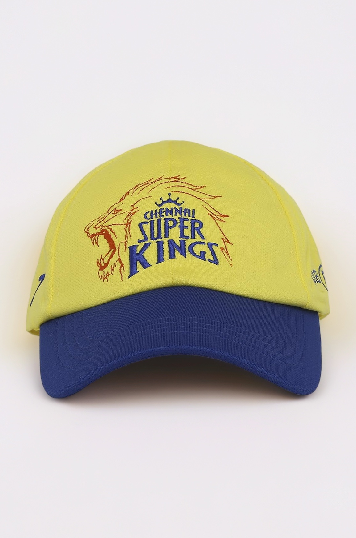 playR Polyester Mens IPL 2024 Chennai Super Kings Cap Yellow/Royal, Free Size