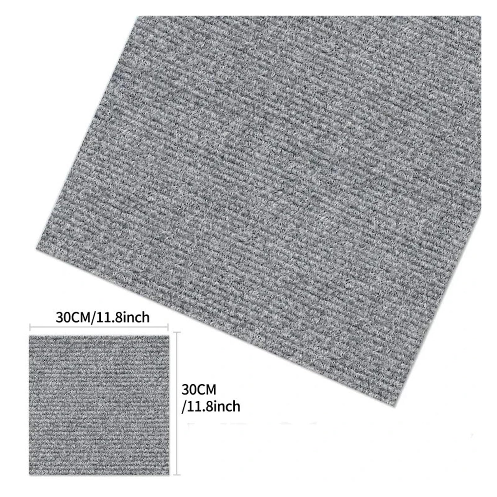 50 pièces Auto-adhésif Tapis carrelage Autocollant peler et Coller Bricolage Sol Cuisine Salle à Manger Chambre décor à la Maison(Coffee,50pcs)