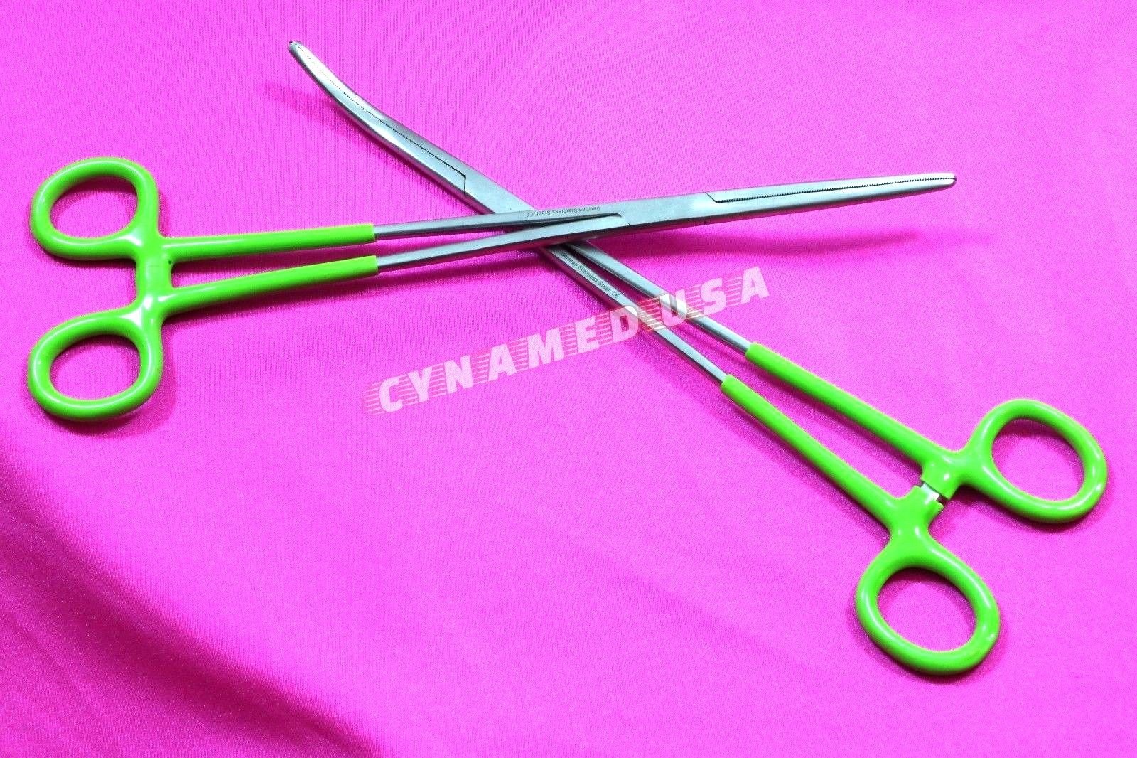 German Stainless Straight + Curved Hemostat Forceps, Hemostat Forceps clamp 10