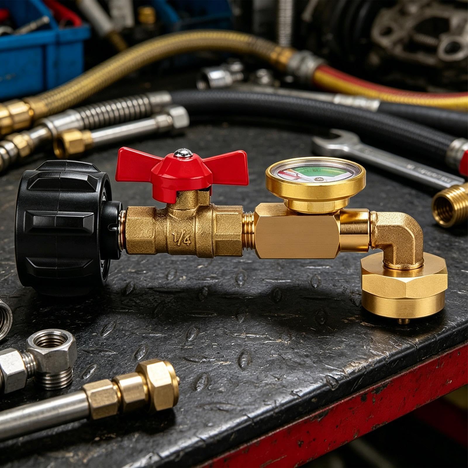 Propangas Füllstandsanzeige Gaszähler Adapter