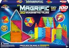 TOY CARD100 ４枚セット Cra-Z-Art MagCreator 83 Piece RC Multicolor Magnetic Tiles