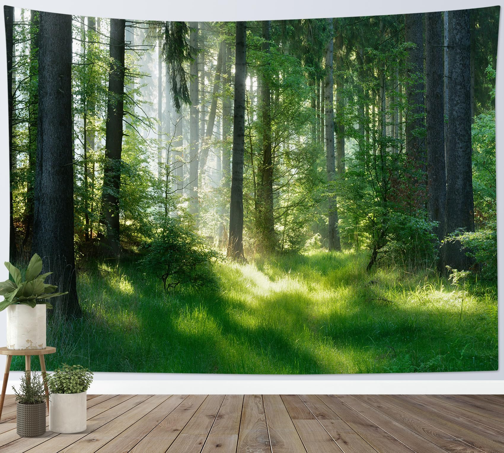 WFBHUA - Papel Tapiz De Bosque Brumoso, Paisajes Naturales Verdes, Murales De Pared Para Dormitorio Y Sala WFBHUA - Papel Tapiz De Bosque Brumoso, Paisajes Naturales Verdes, Murales De Pared Para Dormitorio Y Sala
