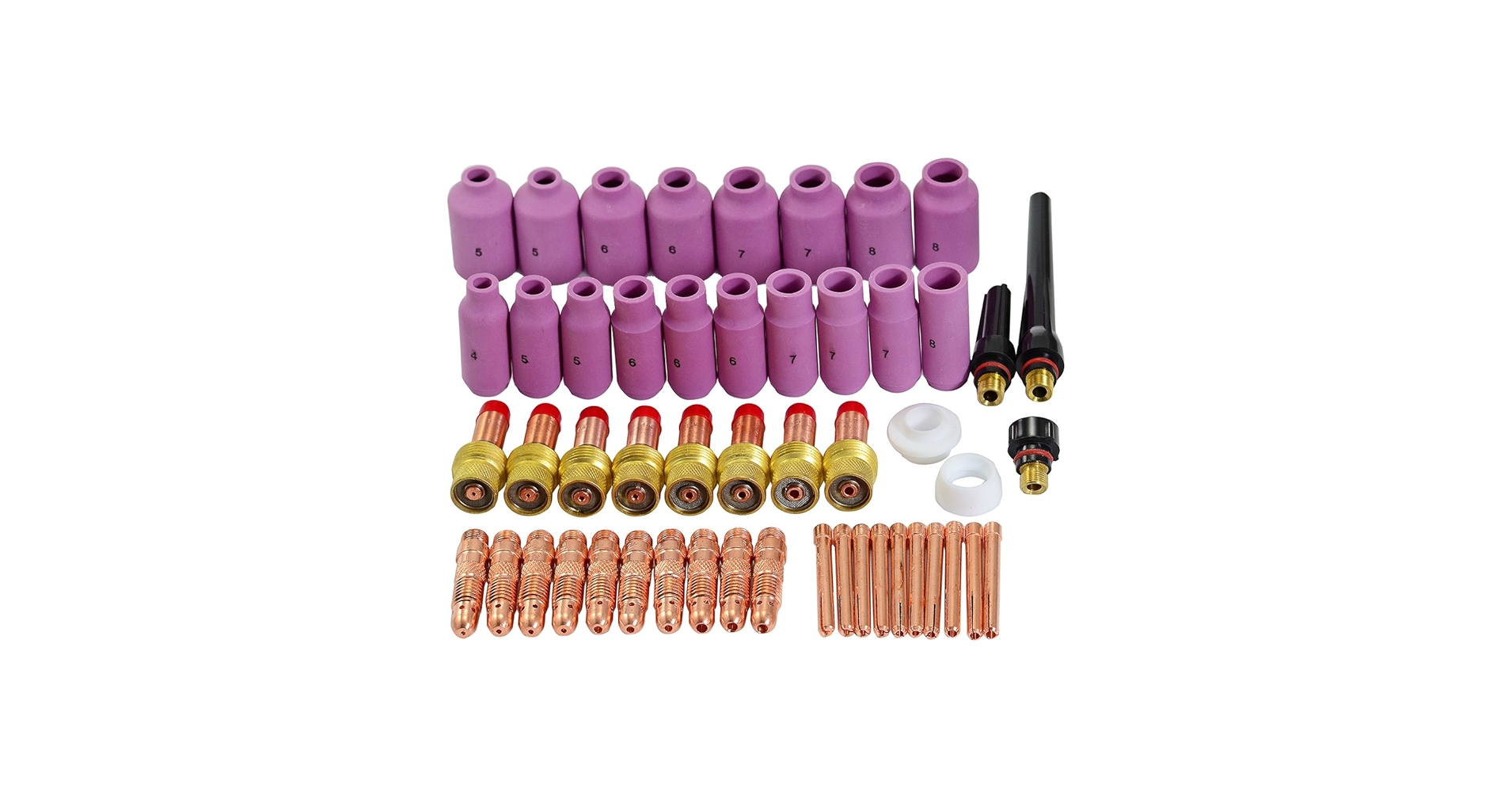 nudle様　用 RIVERWELD TIG Gas Lens Collet Bodies 45V 10N Alumina Nozzle