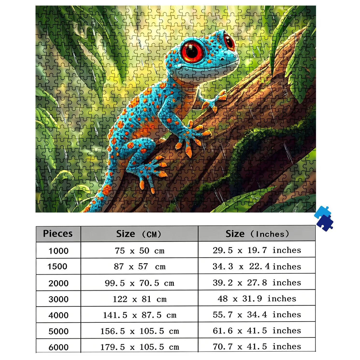 Puzzle 3000 Teile, Holzpuzzle Erwachsene - Impossible Puzzle 122 x 81 cm niffliges Denkspiel & Denksport für Frauen & Männer, Familienspiel für Spieleabende, Geschenk für Frauen Wald Tier w0-761