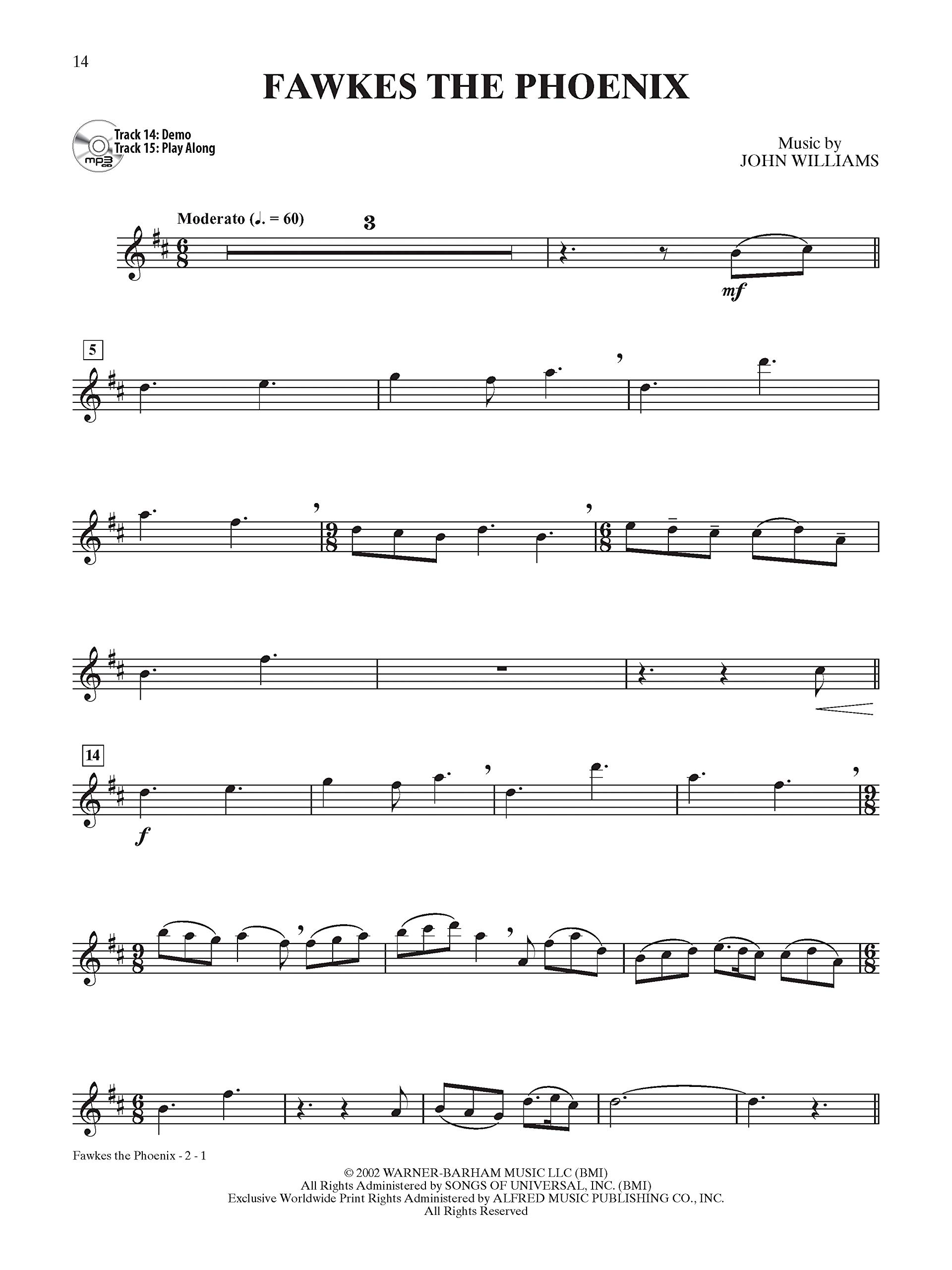 Selections from the Harry Potter Complete Film Series: Instrumental Solos: Alto Saxophone