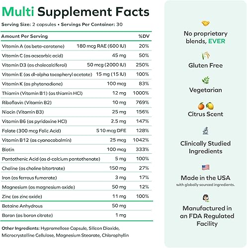 Miniatura 3 de Cheers Multi  Multivitamínico para bebedores  Repone las vitaminas perdidas de beber y apoyar la salud general  60 dosis  Colina, betaína, niacina,