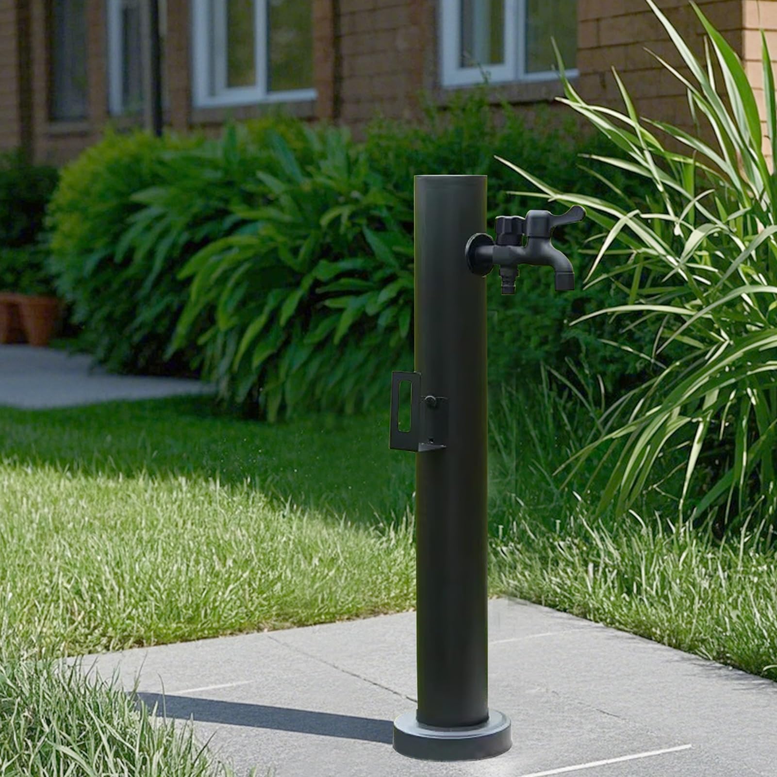 Water Butt tap, Vertical Garden Water Column, with Double Outlet Faucet(Height: 95cm/37.4in)