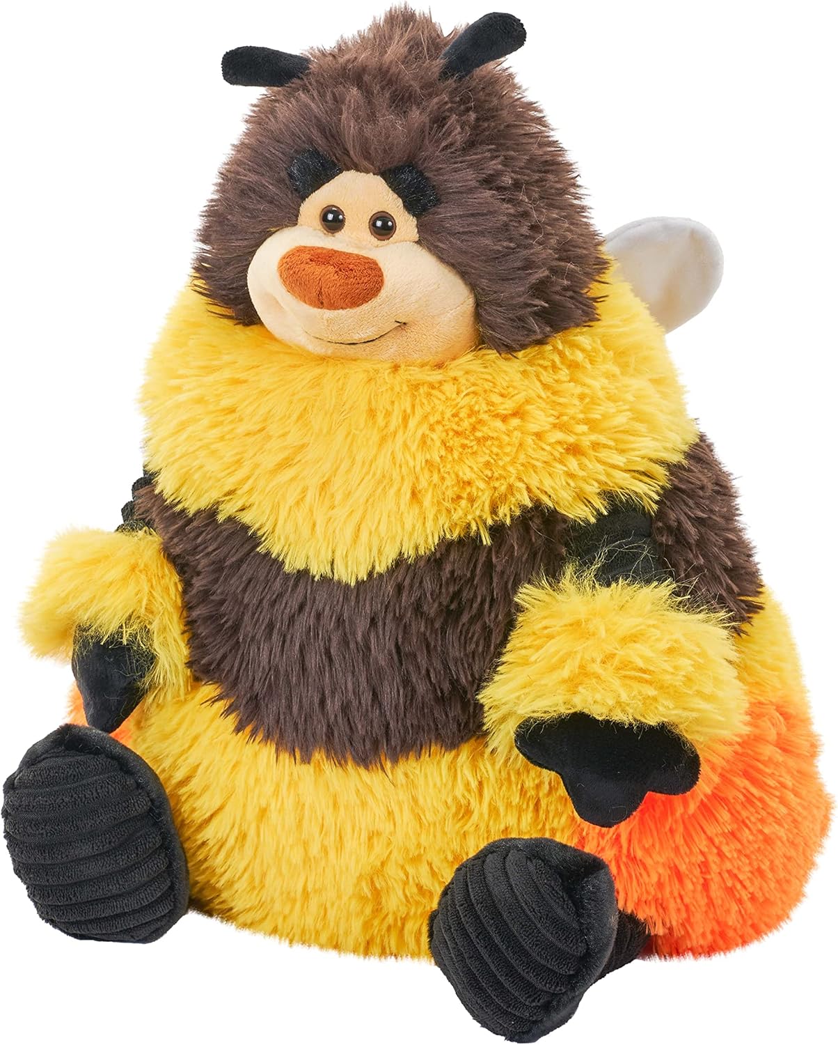 Wild Republic Snuggleluvs, Bee, Weighted Stuffed Animal, 15 inches, Gift for Kids, Plush Toy, Fill is Spun Recycled Water Bottles