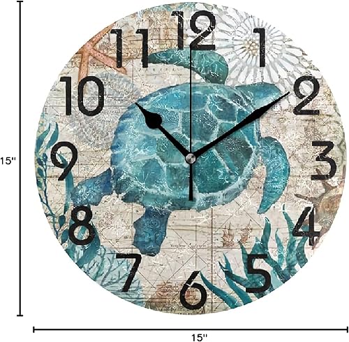 Miniatura 9 de ArogGeld Reloj de pared con diseño tropical de playa de las 5 en punto en algún lugar, Lorikeet Martini, reloj de pared retirado, decoración de