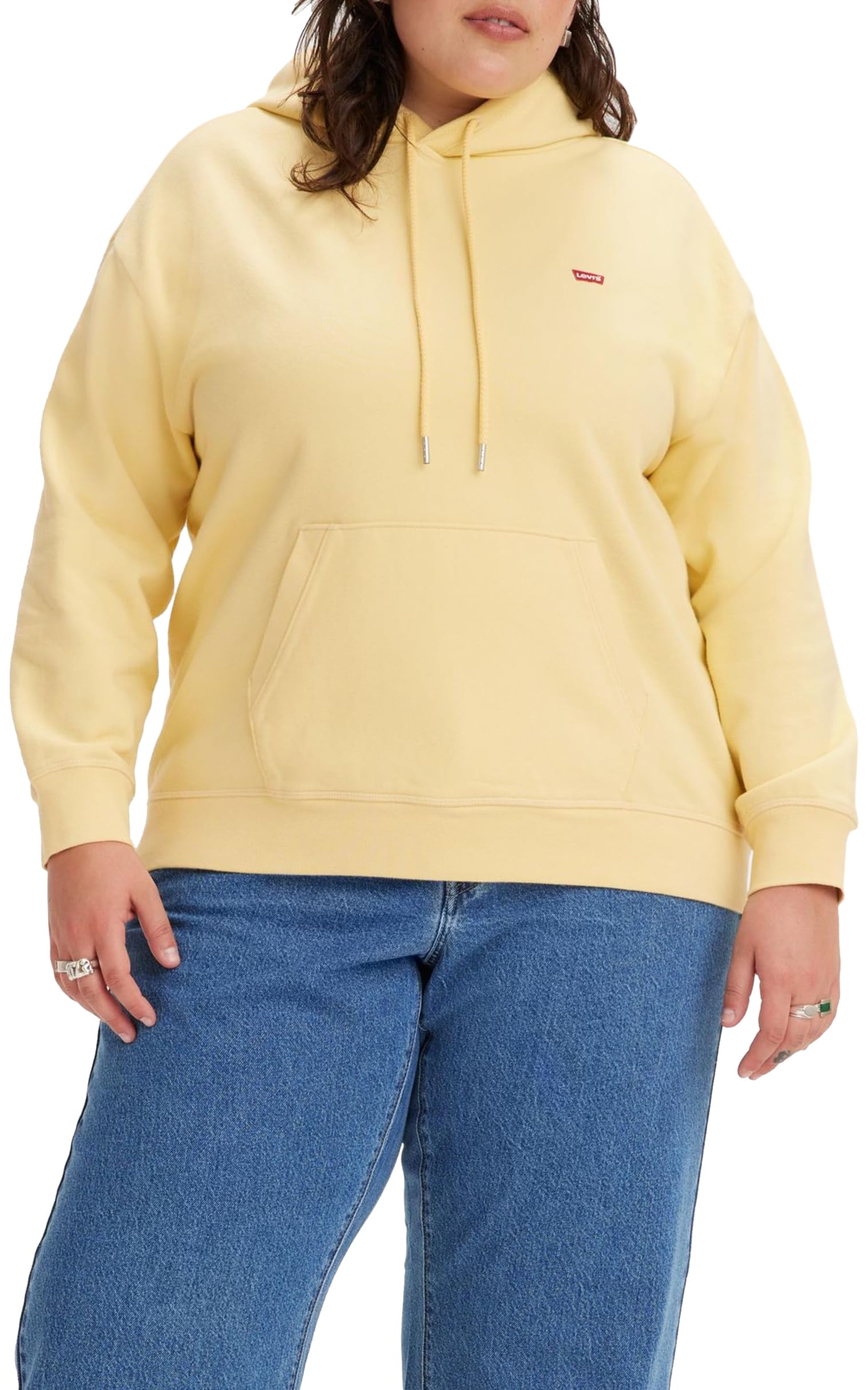 Levi's Damen Plus Size Non Graphic Standard Hoodie Sweatshirt Sunlight (Geld) XL