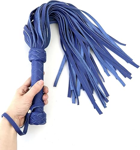 Miniatura 30 de Látigo de caballo suave hecho a mano, herramientas de cuero genuino de 19.7 y 27.6 pulgadas, esencial para entrenamiento y equitación ecuestre