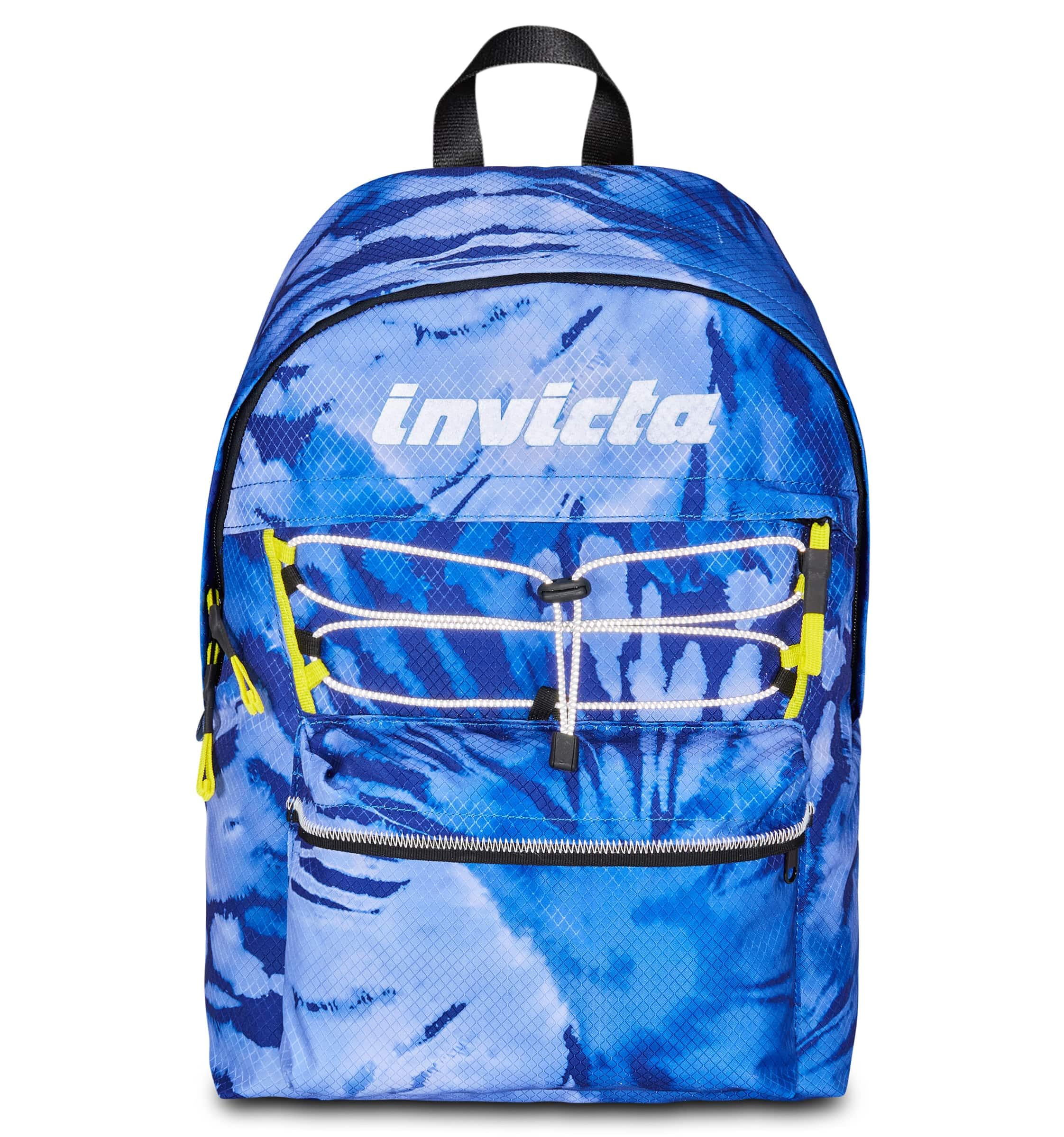 Invicta American Fantasy School Backpack, Blue, Mono Compartment Backpack with PC or Tablet Pocket, Upper Backpack, University and Travel, Boys Men, Reflective Inserts, Blue, Taglia Unica, Backpack