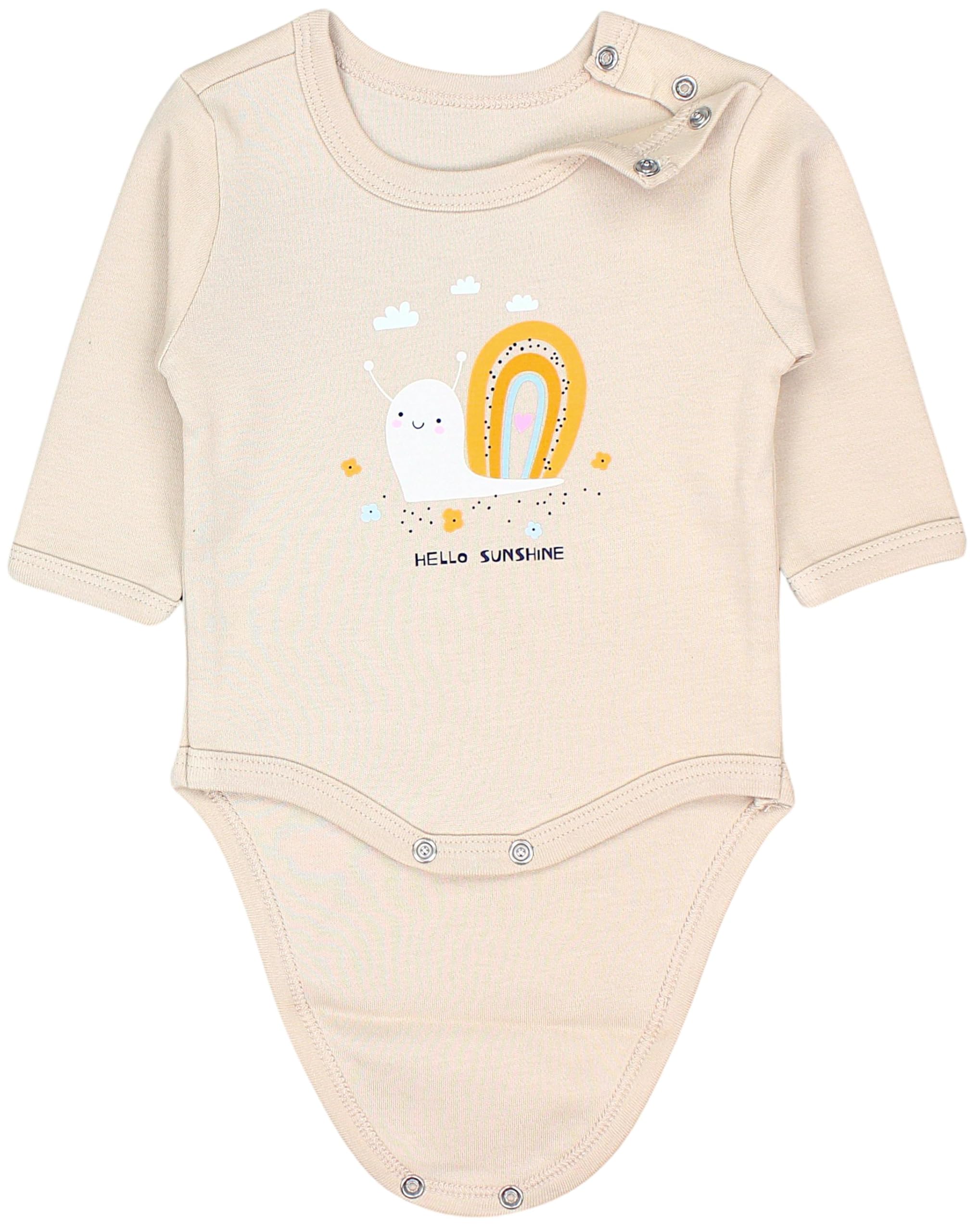 TupTam Body Neonato Manica Lunga – Body Bambino in Cotone OEKO-TEX, Set 5 Pezzi