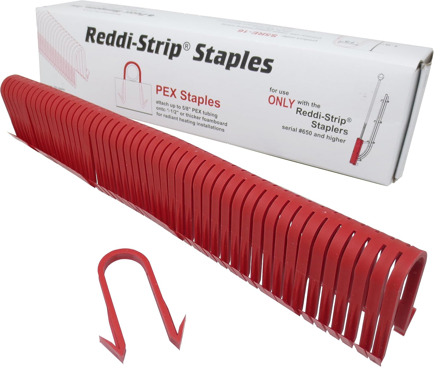 Peter Mangone Reddi-Strip PEX Staples For 1-1/2" & 2" Foamboard – Pack Of 200, #S5RE-16 Insulation Board Staples - Foto 5