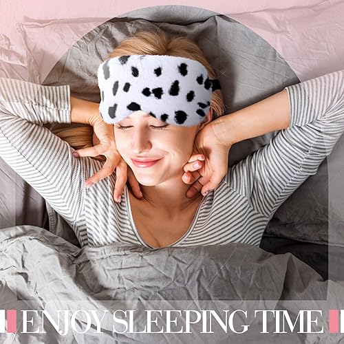 Miniatura 4 de 12 máscaras de ojos de felpa suave para dormir, máscara de dormir para niñas, máscaras de noche para dormir, máscara peluda para dormir, cubierta de