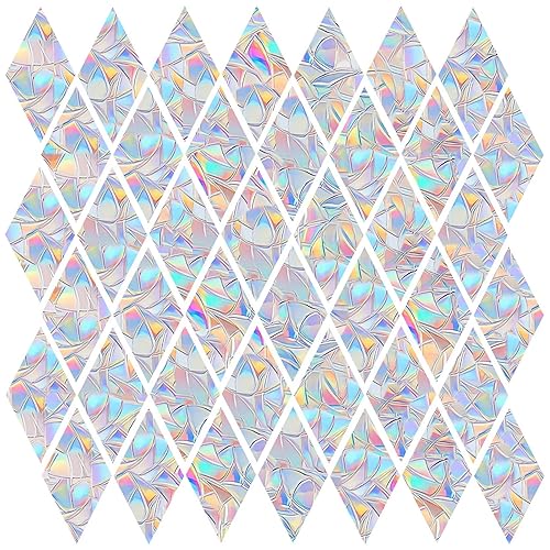 Window Decals for Bird Strikes - 42 Rhombus Anti-Collision Clings
