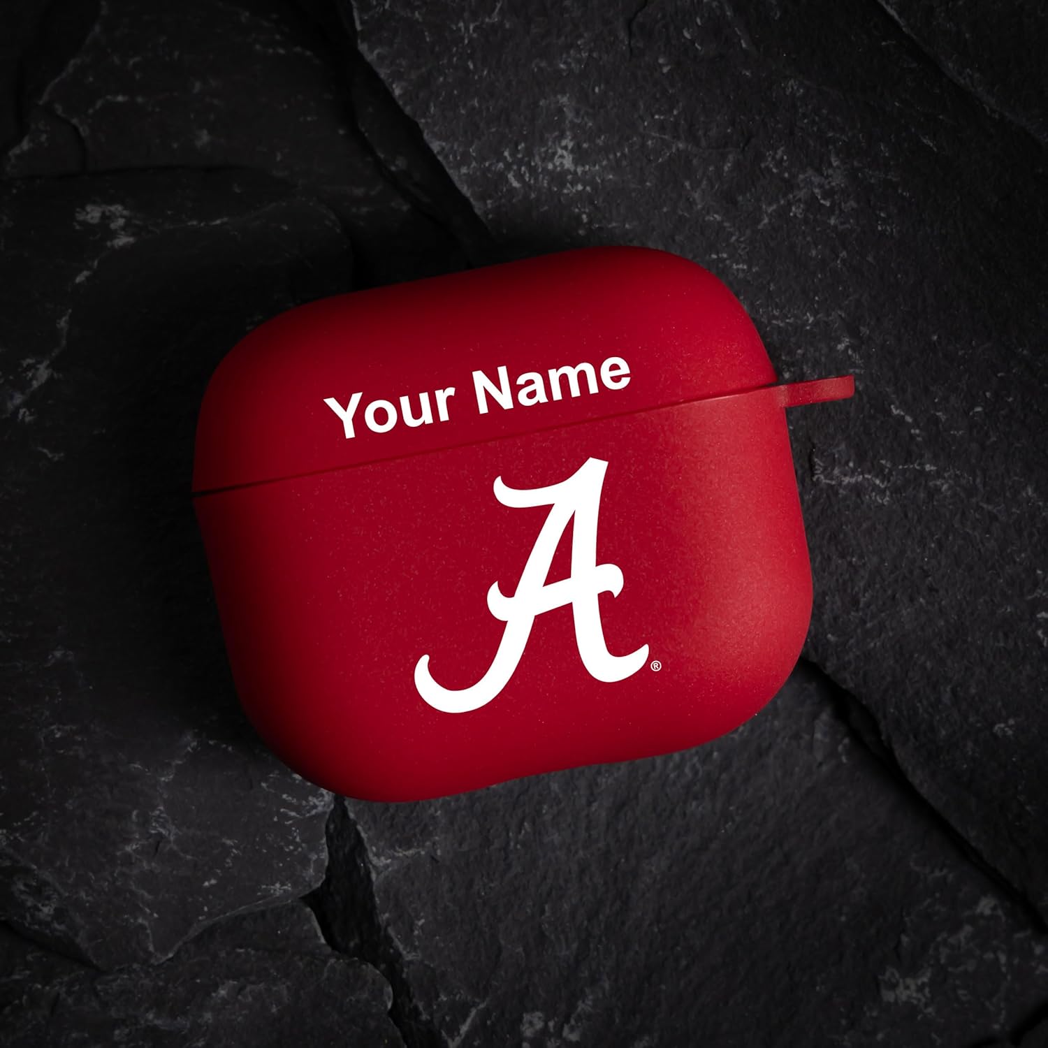 Affinity Bands Alabama Crimson Tide Custom Name HD Case Cover Compatible with Apple AirPods Gen 3 (Crimson)
