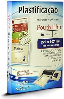 Polaseal plástico para plastificação A4 220x307 0,05mm 10un