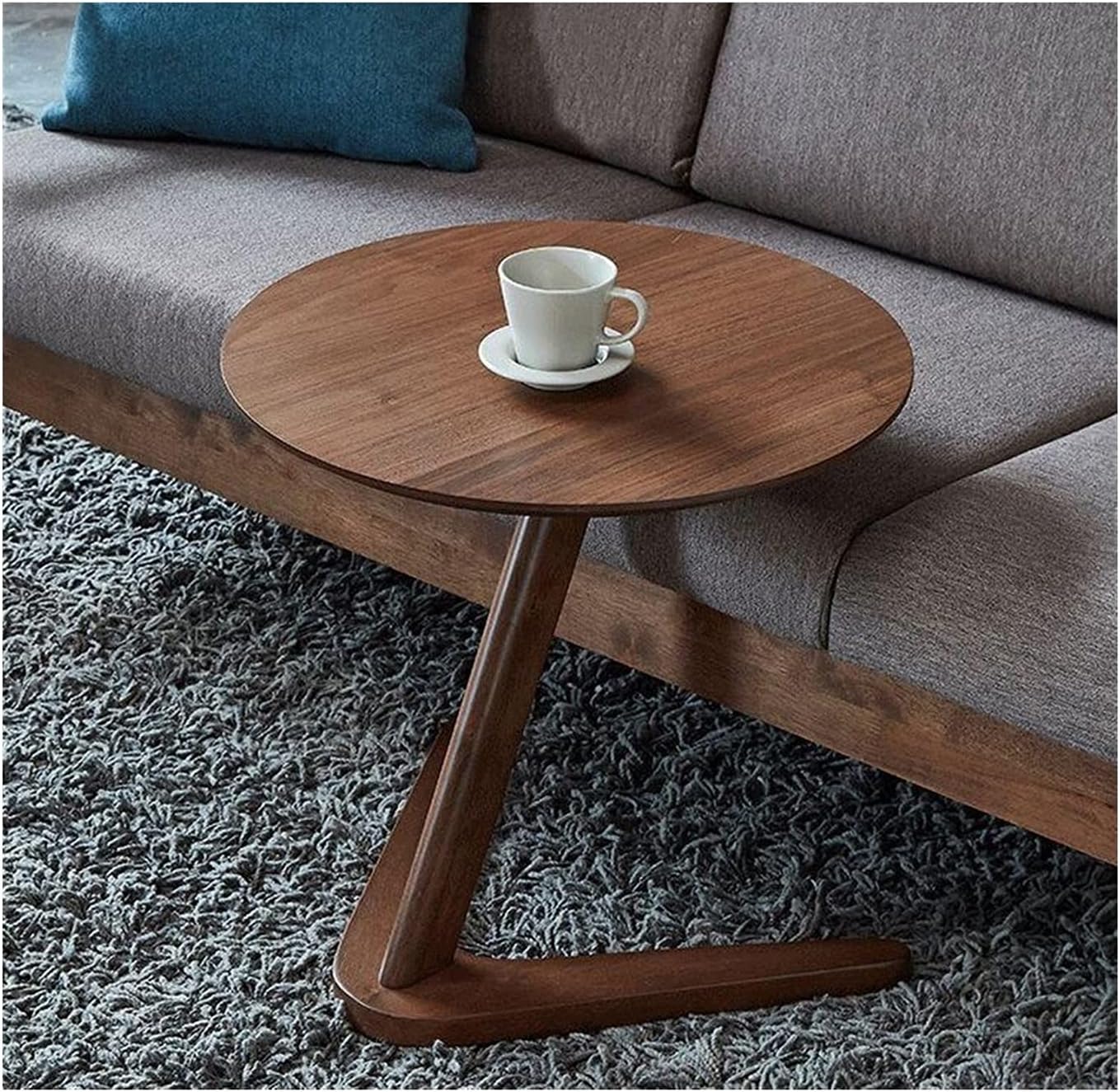 Amazon｜小型テーブル 簡易テーブル ホームサイドテーブルの家具のラウンドコーヒーデスクリビングルームのベッドサイドデザインエンドソファ