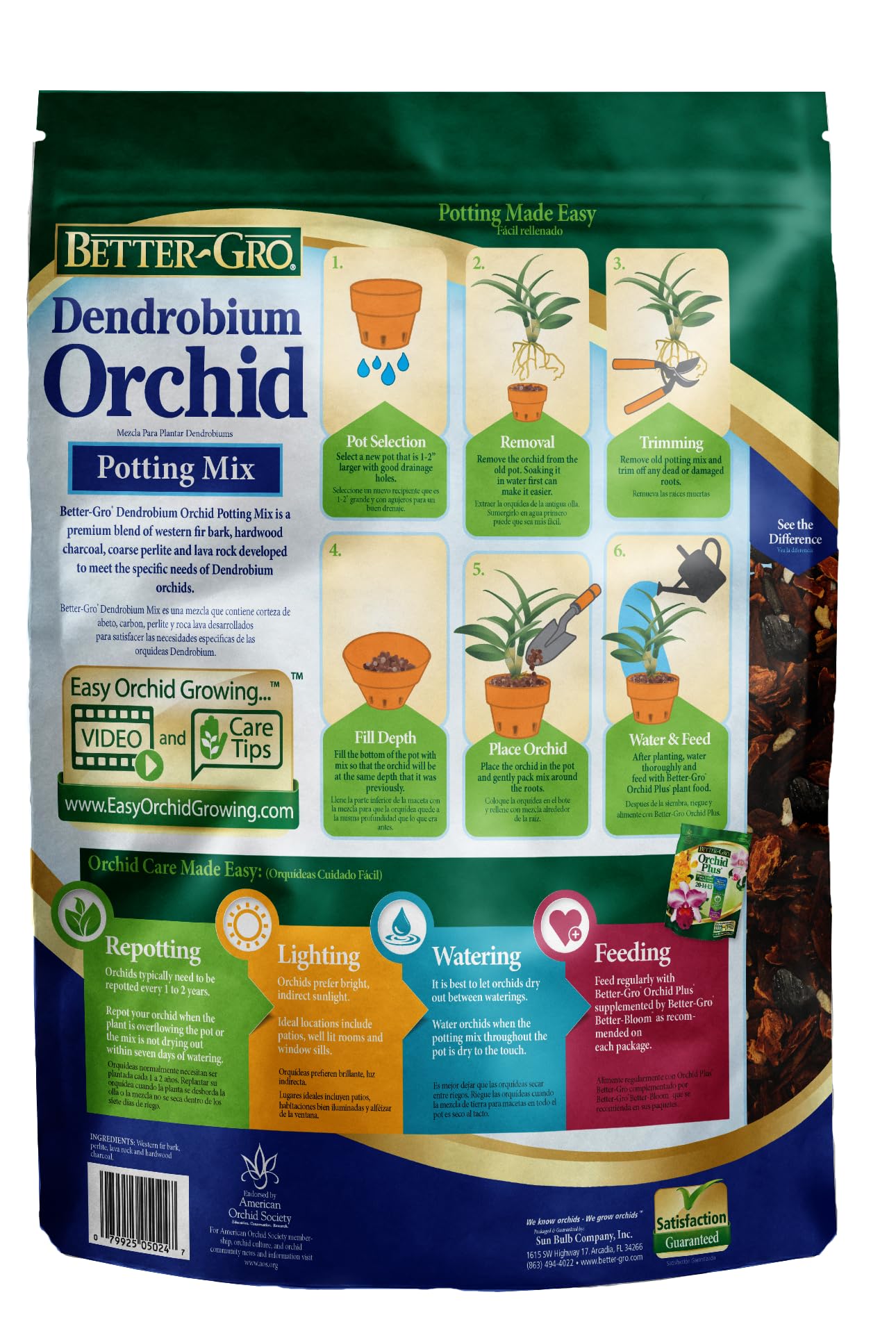 Amazon.com : Sun Bulb 50240 Better Gro Dendrobium Mix, 8 Quart