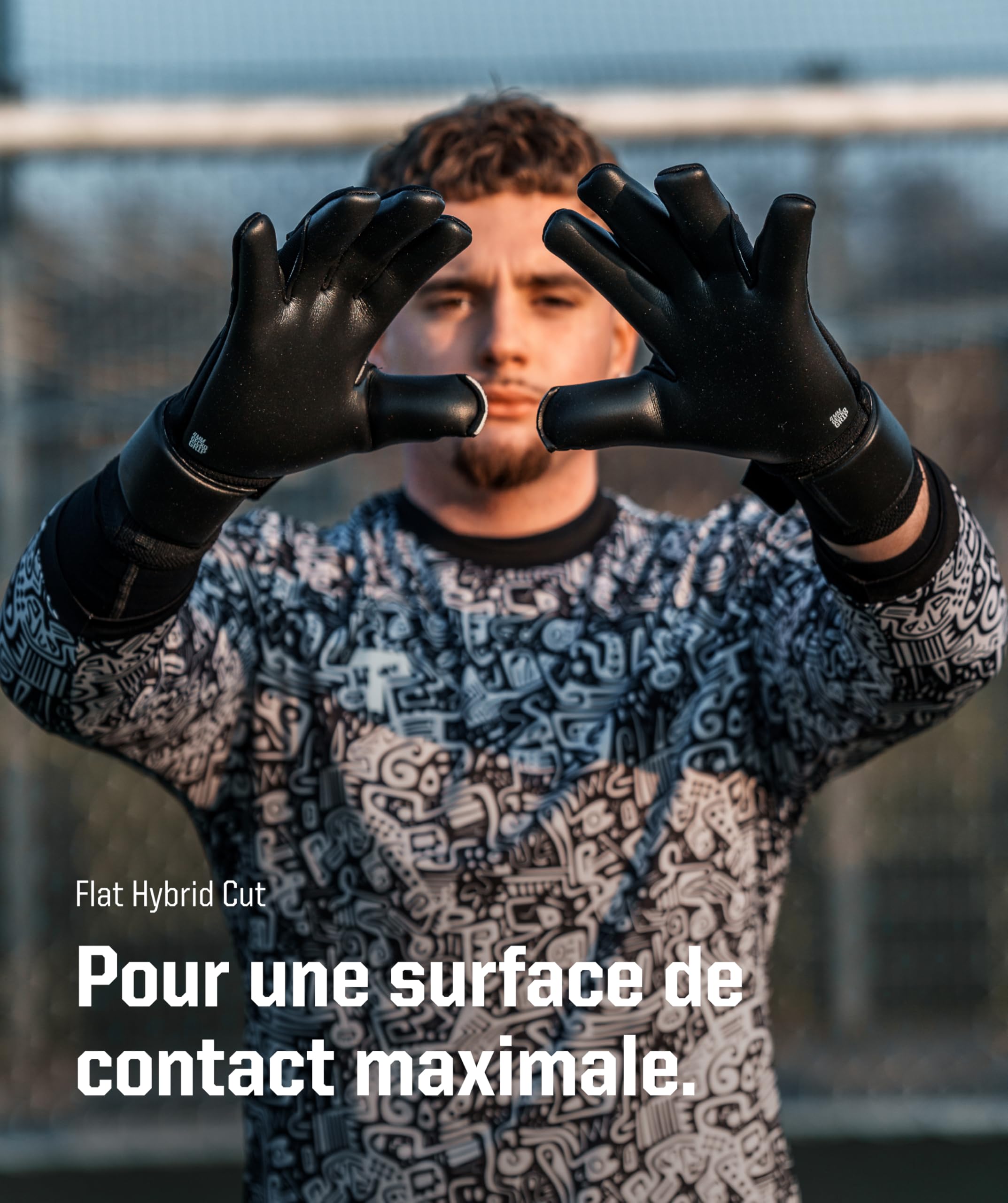 T1TAN Beast - Gants de Gardien de But sans Protection des Doigts - Gants de Football pour Jeunes & Adultes - Unisexe, 4mm Pro Grip - Diverses Tailles & Couleurs