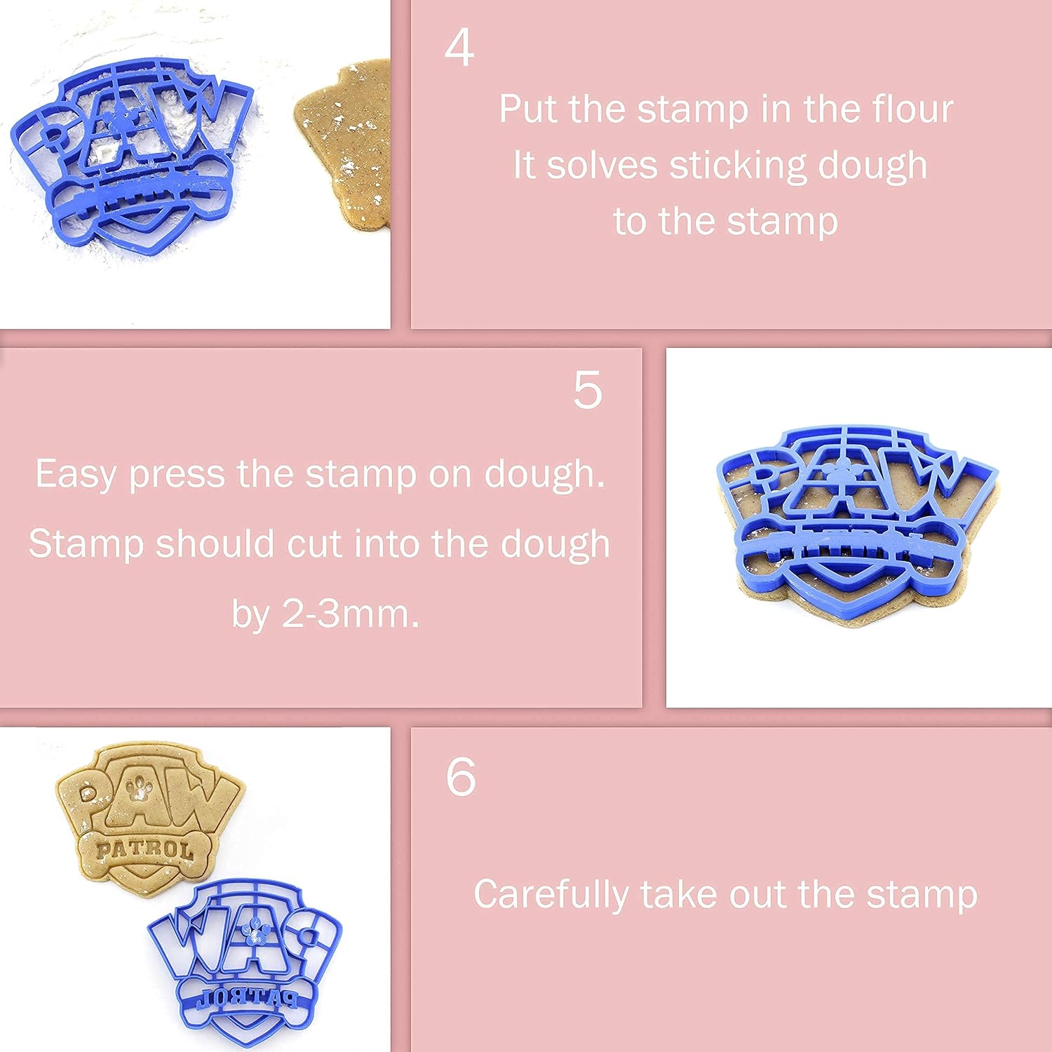 3DForme Сookie Сutters for Baking, Paw Сookie Cutters Shapes, Biscuit Cutter Molds, Dough Cutters, Made in Ukraine