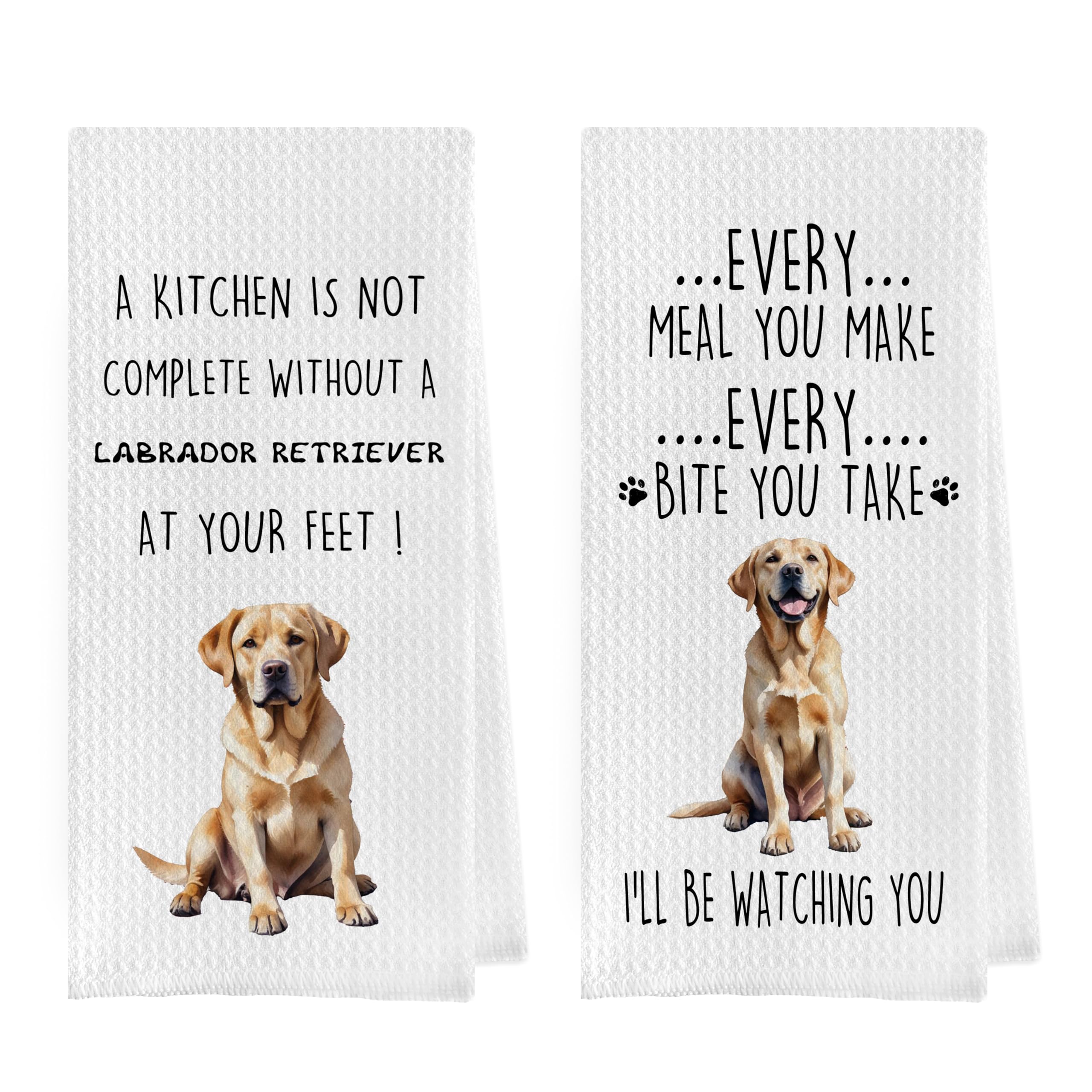 Geqtt Gqtt Labrador Retriever Dish Towels Set - dish cloths and dish towels | Mubboo