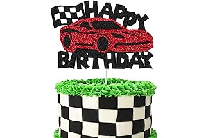 Sparkling Car Cake Topper: Rev Up Your Birthday Celebrations!