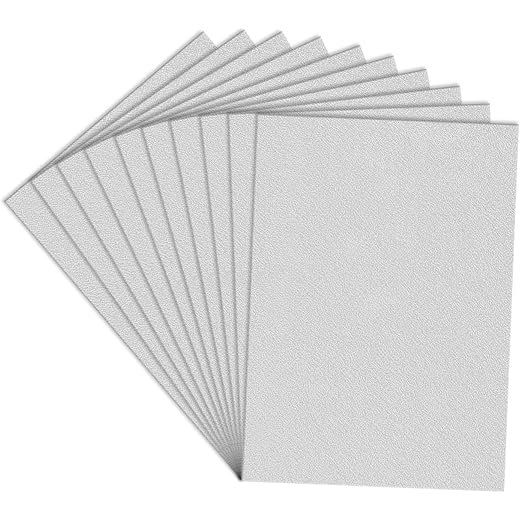 Lakeer A4 White Felt Sheets – 2mm Thick, Stiff Fabric, Pack of 10, for DIY Crafts, Sewing, Scrapbooking, School Projects.